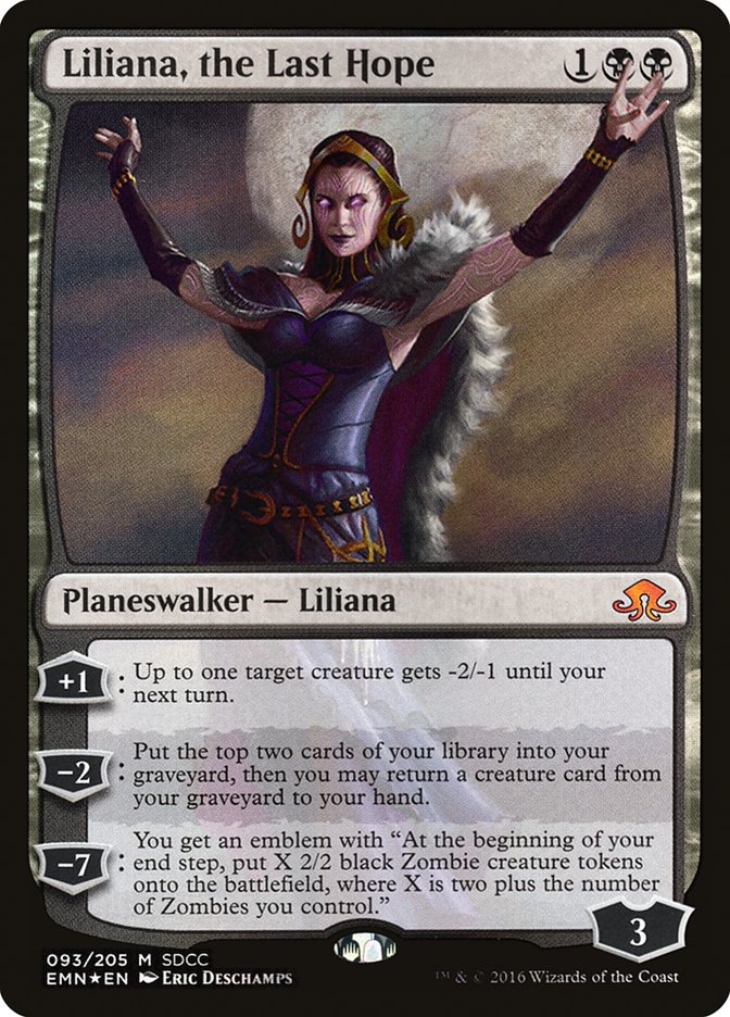 Liliana, the Last Hope - MTG Card versions