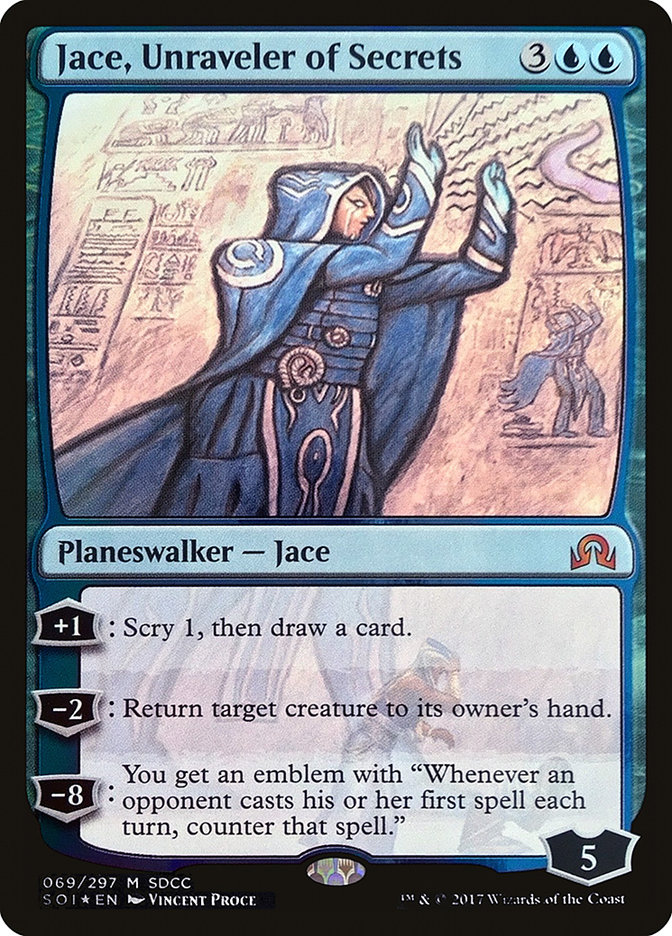 Jace, Unraveler of Secrets - MTG Card versions