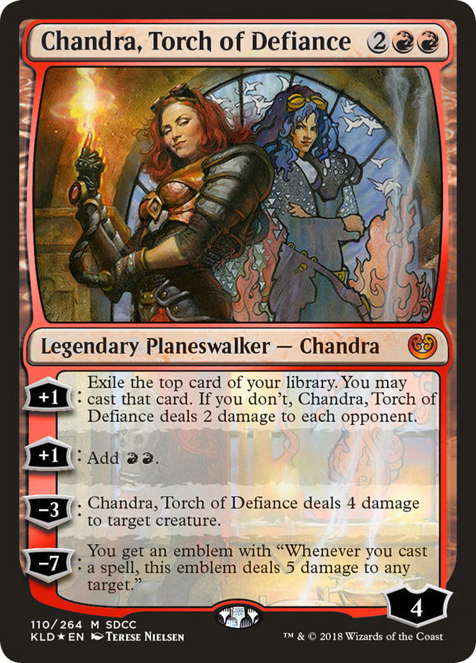 Chandra, Torch of Defiance - MTG Card versions