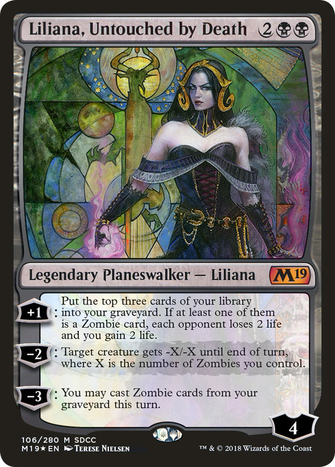 Liliana, Untouched by Death - MTG Card versions