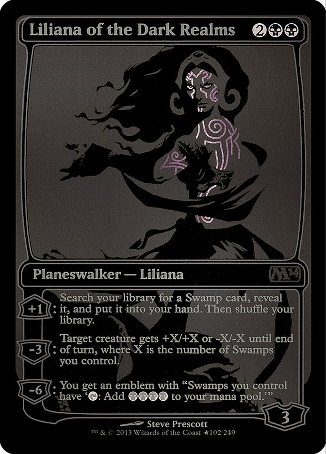 Liliana of the Dark Realms - MTG Card versions