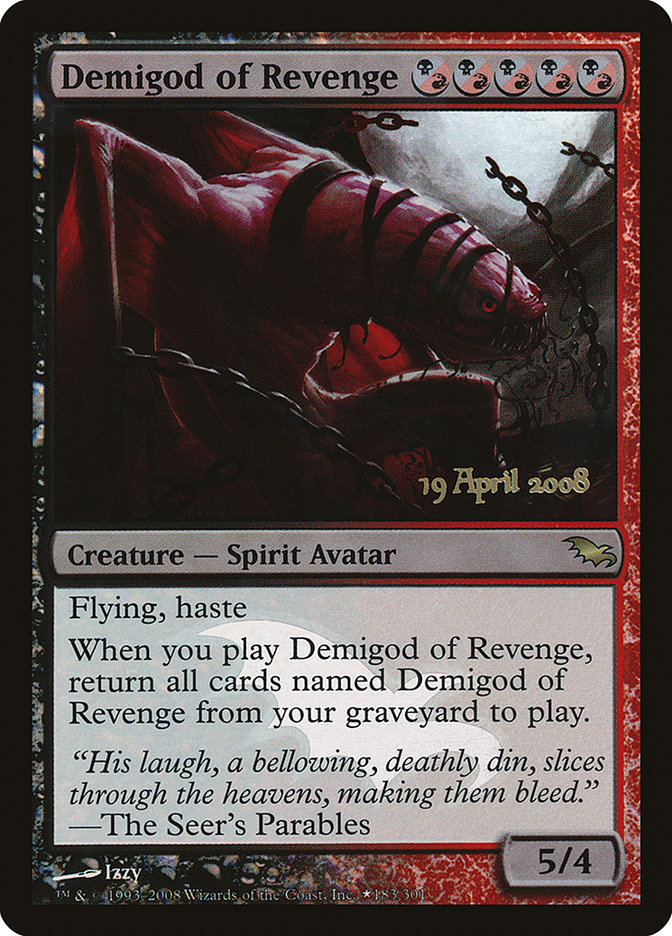 Demigod of Revenge - MTG Card versions