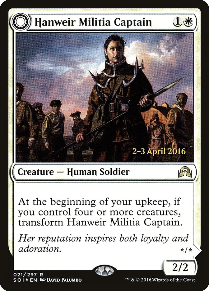 Hanweir Militia Captain // Westvale Cult Leader - Shadows over Innistrad Promos (PSOI)