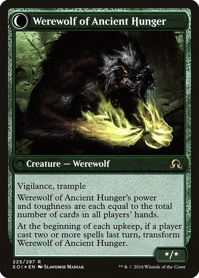 Sage of Ancient Lore // Werewolf of Ancient Hunger - Shadows over Innistrad Promos (PSOI)