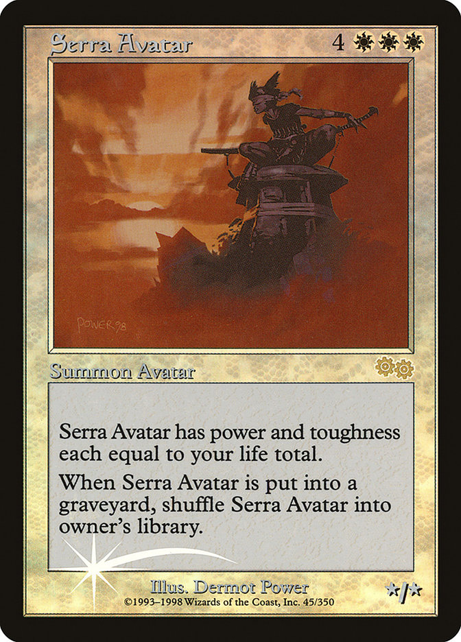 Serra Avatar - MTG Card versions