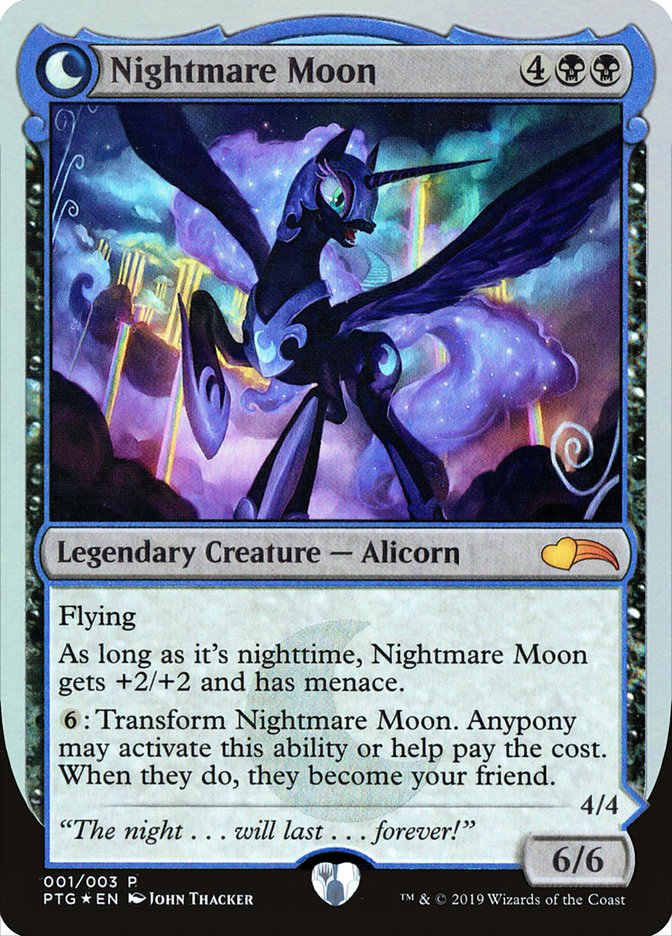Nightmare Moon // Princess Luna - MTG Card versions