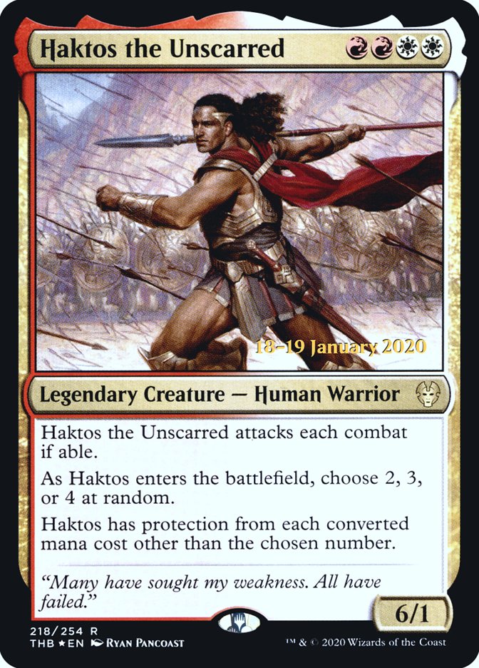 Haktos the Unscarred - Theros Beyond Death Promos (PTHB)