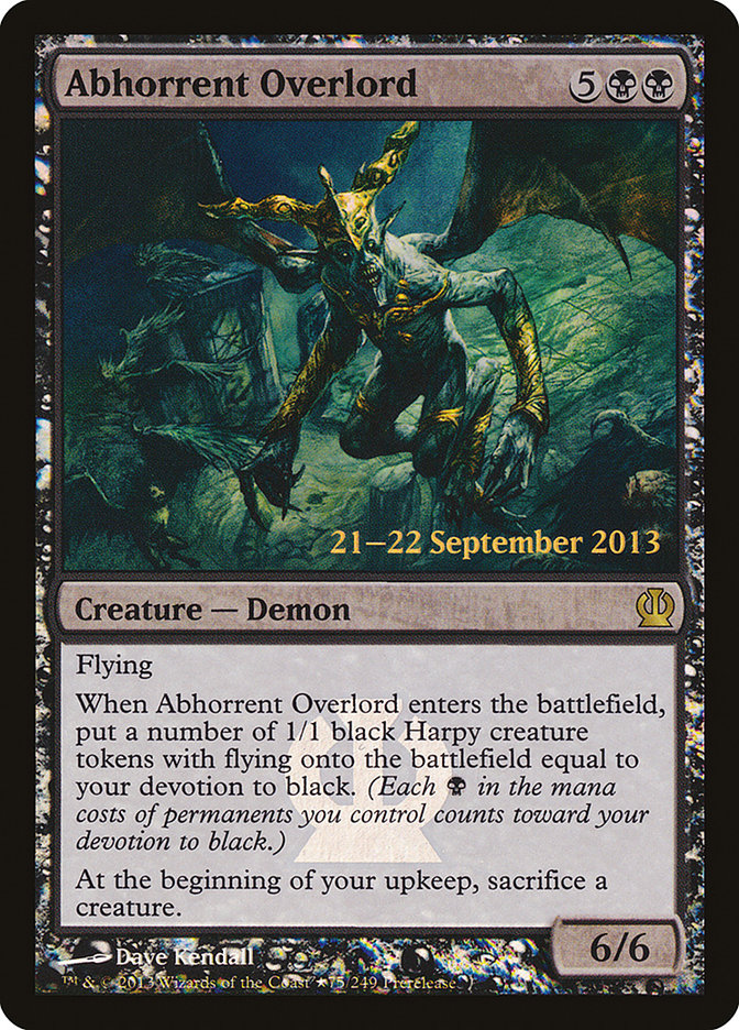 Abhorrent Overlord - Theros Promos (PTHS)