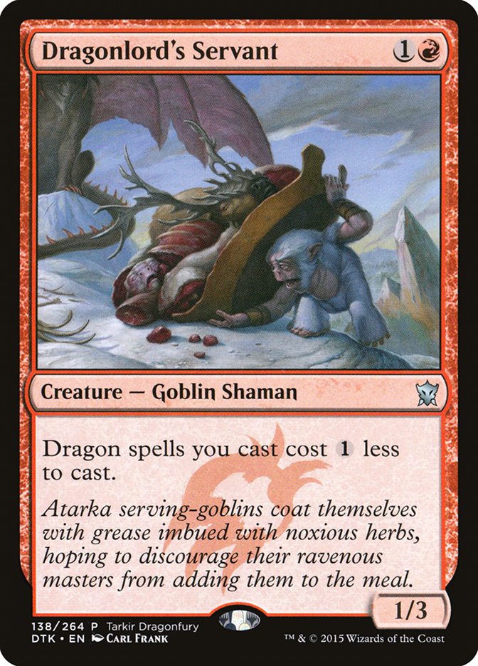 Dragonlord's Servant - MTG Card versions