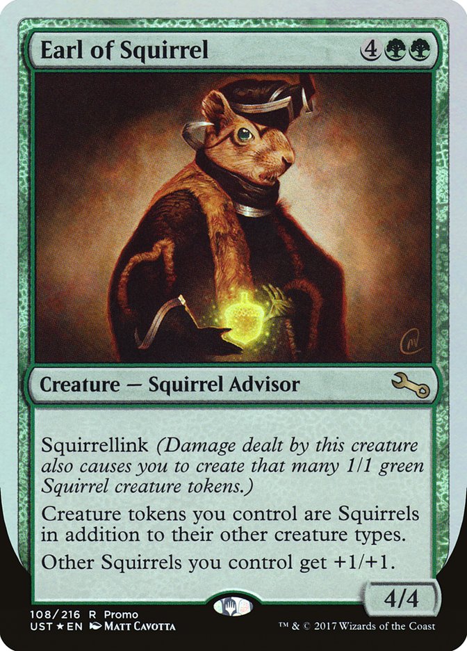 Earl of Squirrel - MTG Card versions