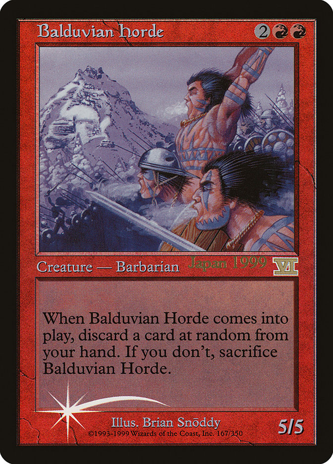 Balduvian Horde - MTG Card versions
