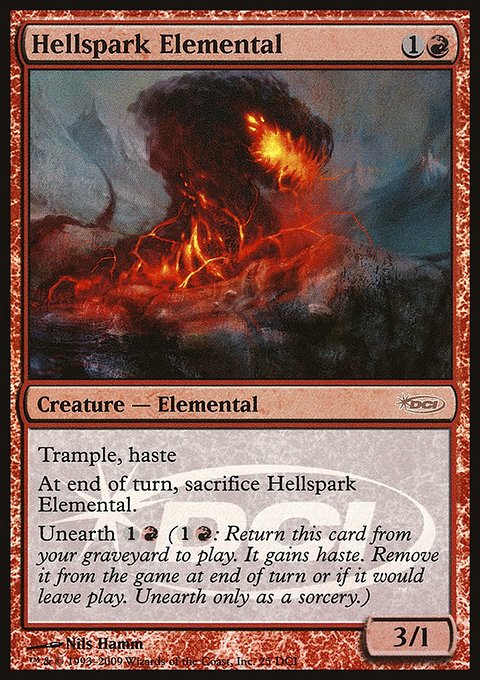 Hellspark Elemental - MTG Card versions