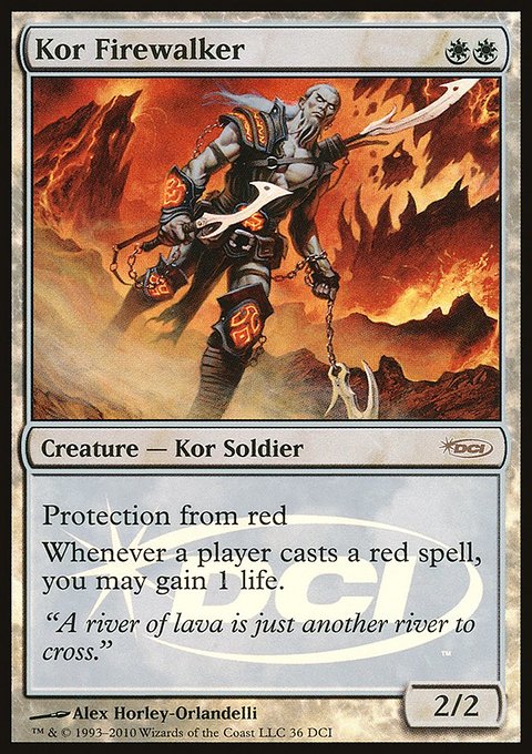 Kor Firewalker - MTG Card versions
