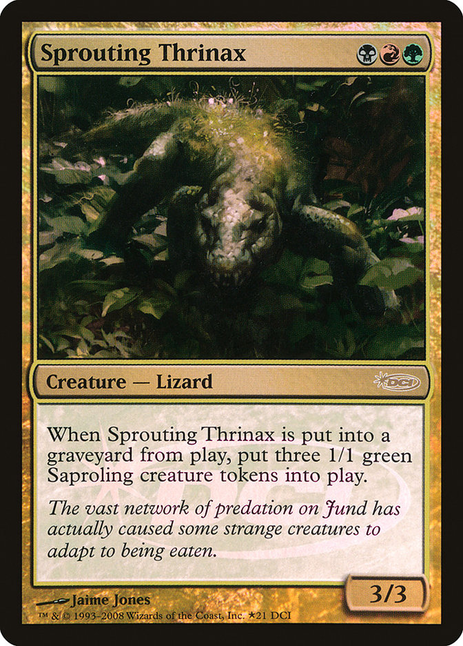 Sprouting Thrinax - MTG Card versions