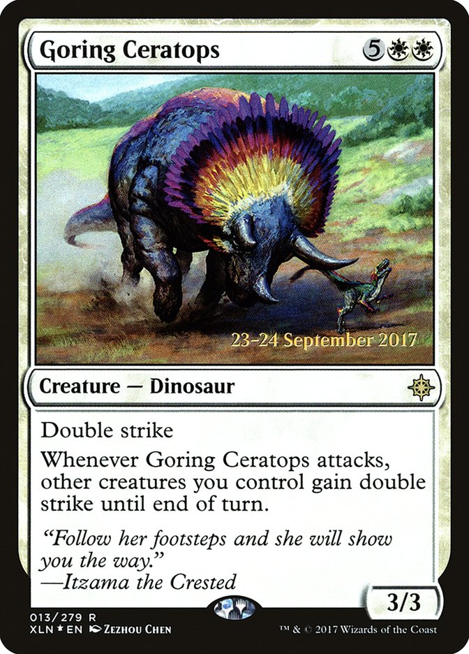 Goring Ceratops - Ixalan Promos (PXLN)