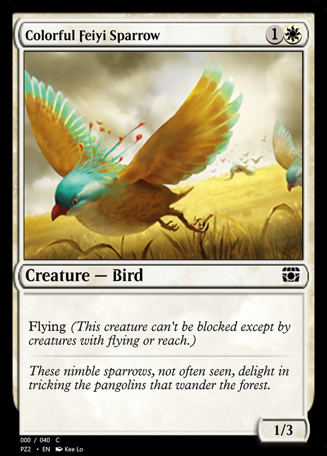 Colorful Feiyi Sparrow - Treasure Chest (PZ2)