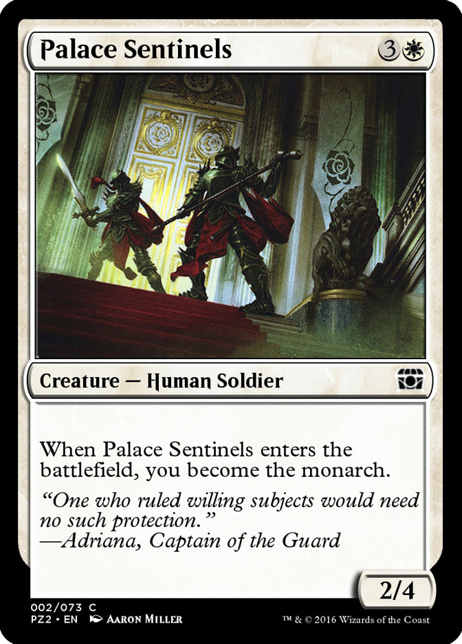 Palace Sentinels - MTG Card versions