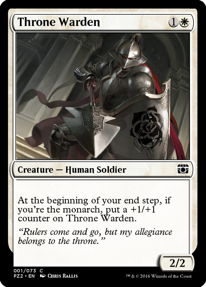 Throne Warden - MTG Card versions