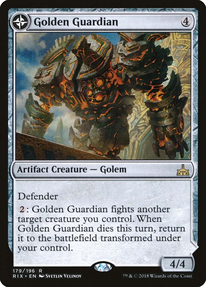 Golden Guardian // Gold-Forge Garrison - Rivals of Ixalan