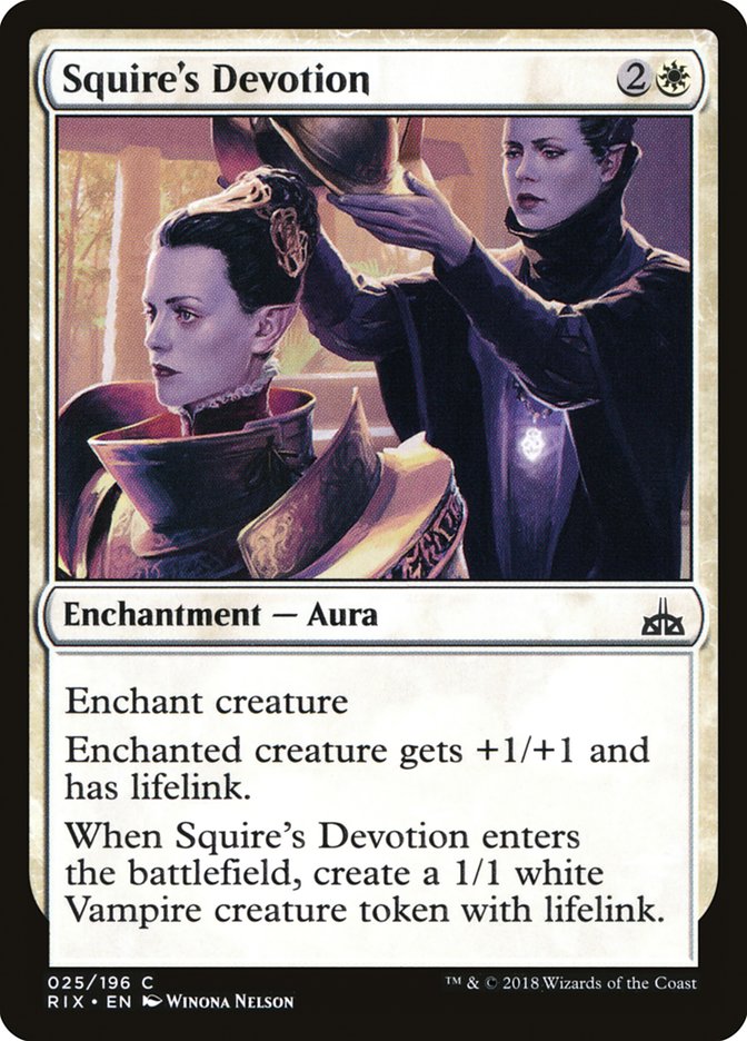 Squire's Devotion - Rivals of Ixalan