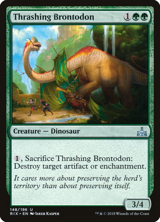 Thrashing Brontodon - Rivals of Ixalan (RIX)