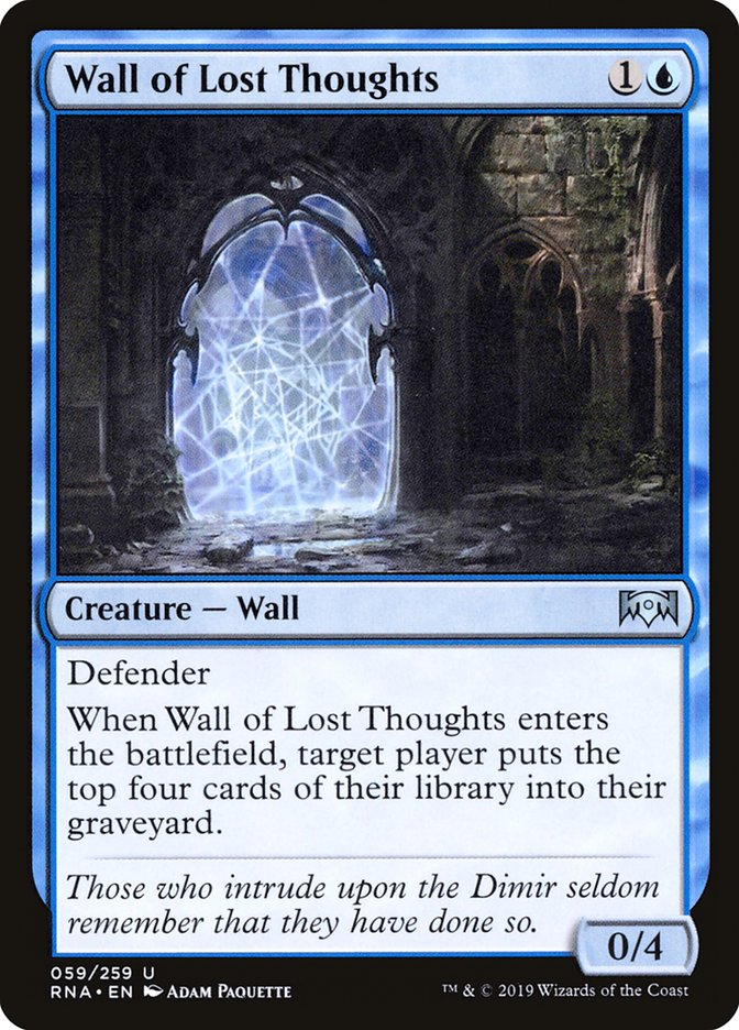 Wall of Lost Thoughts - Ravnica Allegiance (RNA)