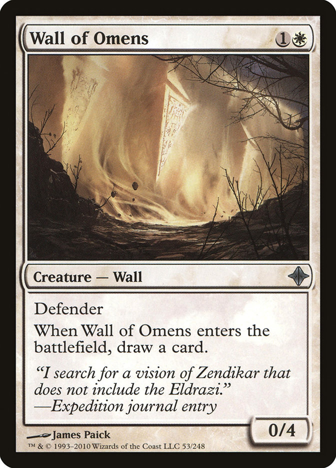 Wall of Omens - Rise of the Eldrazi (ROE)
