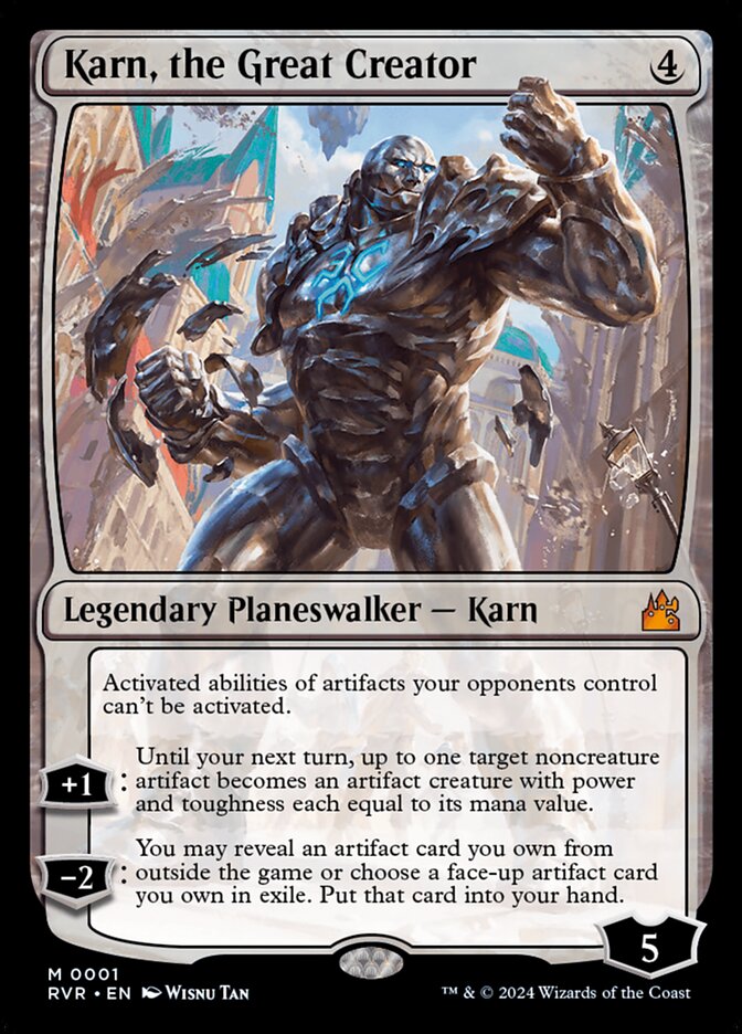 Karn, the Great Creator - MTG Card versions