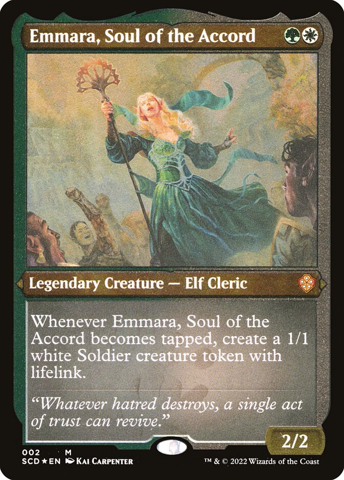 Emmara, Soul of the Accord - MTG Card versions