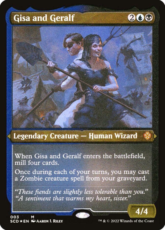 Gisa and Geralf - MTG Card versions