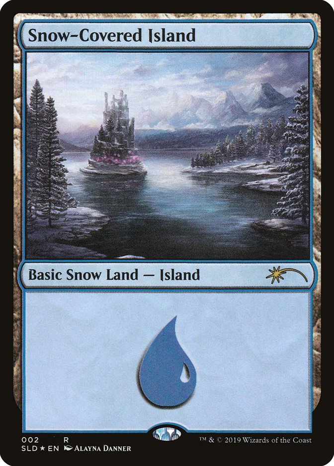 Snow-Covered Island - MTG Card versions