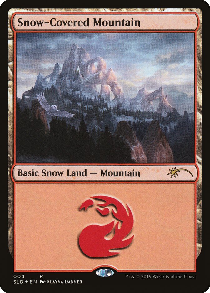 Snow-Covered Mountain - MTG Card versions