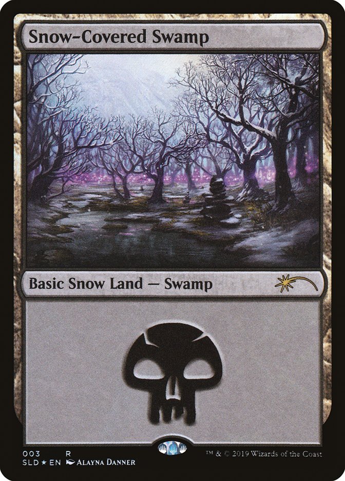 Snow-Covered Swamp - MTG Card versions