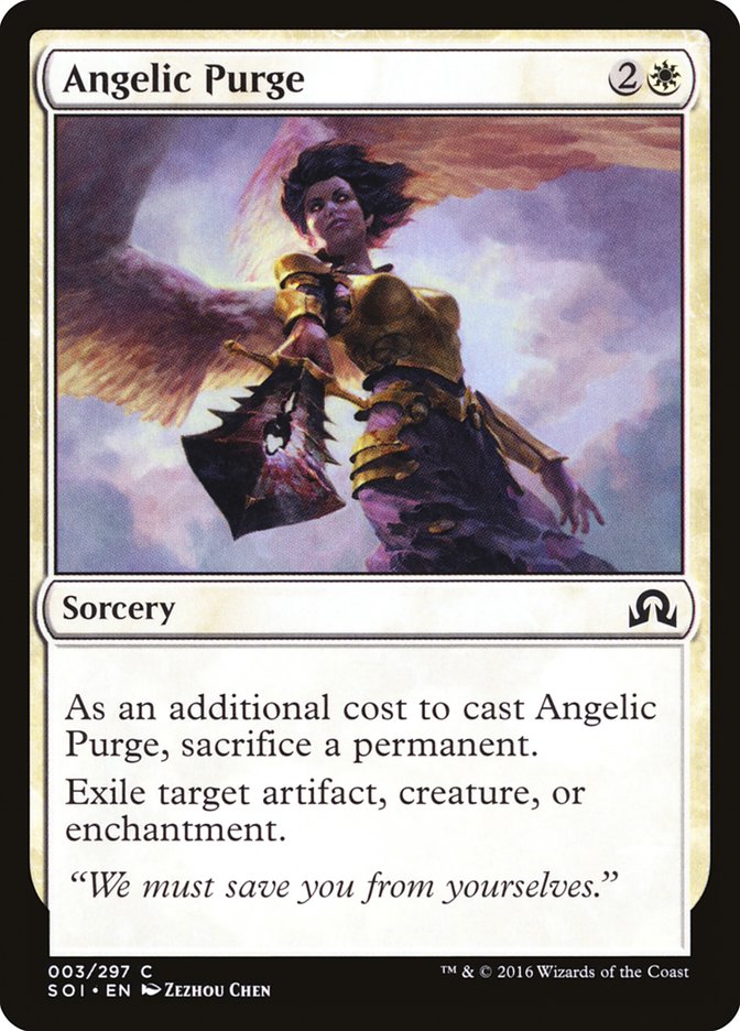 Angelic Purge - MTG Card versions