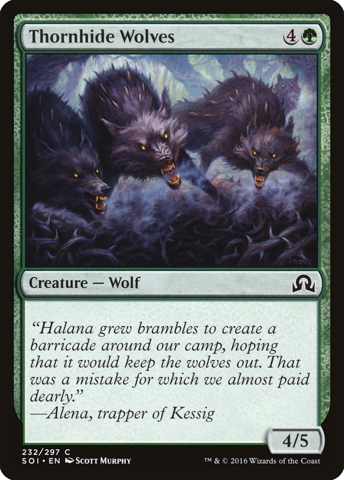 Thornhide Wolves - Shadows over Innistrad (SOI)