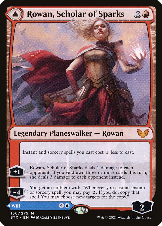 Rowan, Scholar of Sparks // Will, Scholar of Frost - Strixhaven: School of Mages (STX)