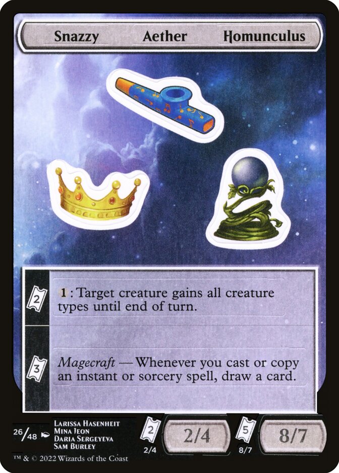Snazzy Aether Homunculus - Unfinity Sticker Sheets