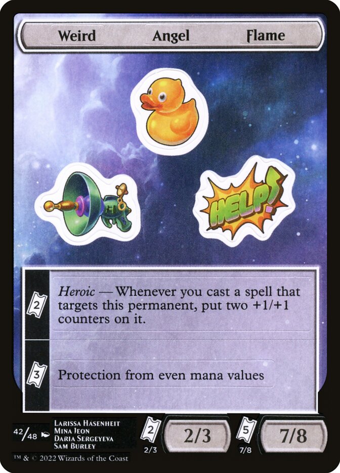 Weird Angel Flame - Unfinity Sticker Sheets
