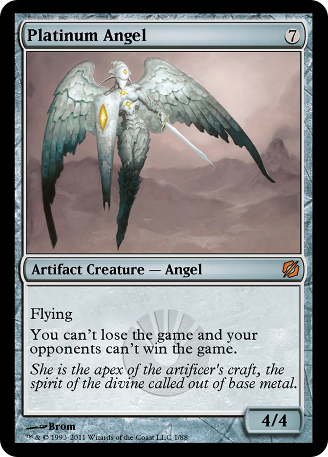 Platinum Angel - MTG Card versions