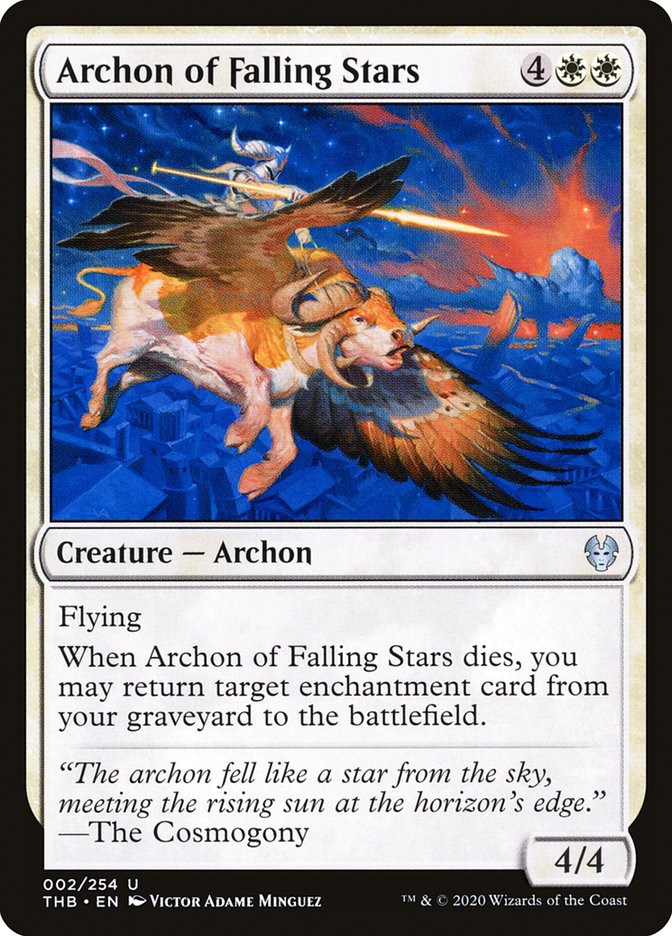 Archon of Falling Stars - MTG Card versions