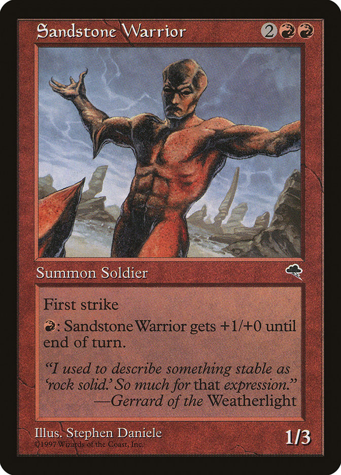 Sandstone Warrior - Tempest (TMP)