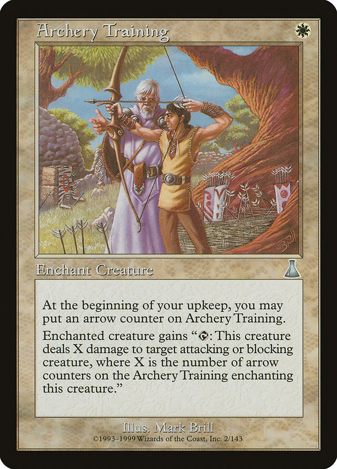 Archery Training - MTG Card versions