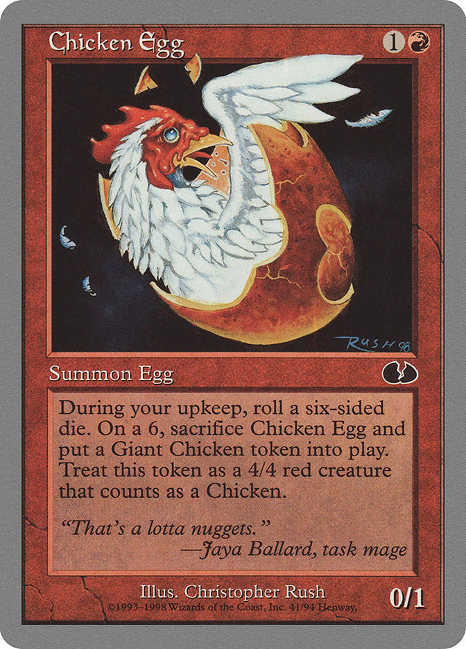 Chicken Egg - Unglued