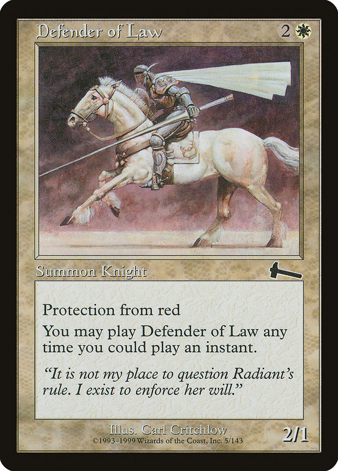 Defender of Law - Urza's Legacy