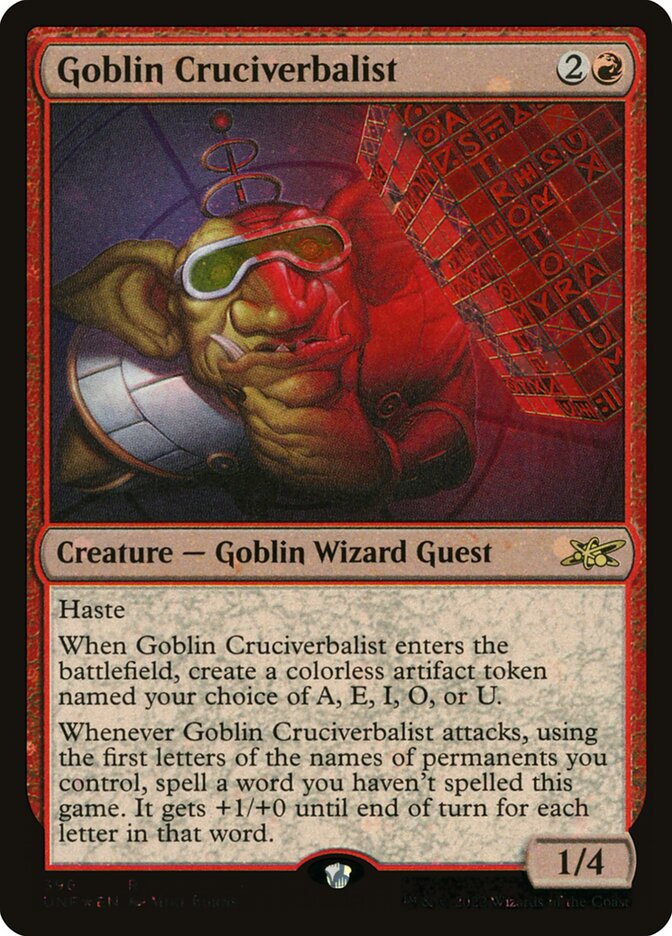 Goblin Cruciverbalist - Unfinity (UNF)