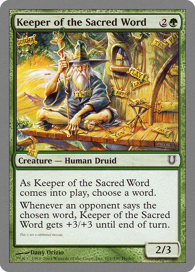 Keeper of the Sacred Word - Unhinged (UNH)