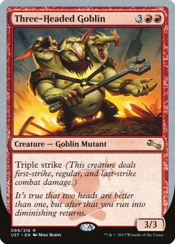 Three-Headed Goblin - Unstable (UST)