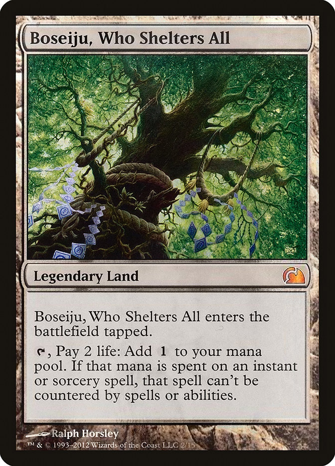 Boseiju, Who Shelters All - MTG Card versions
