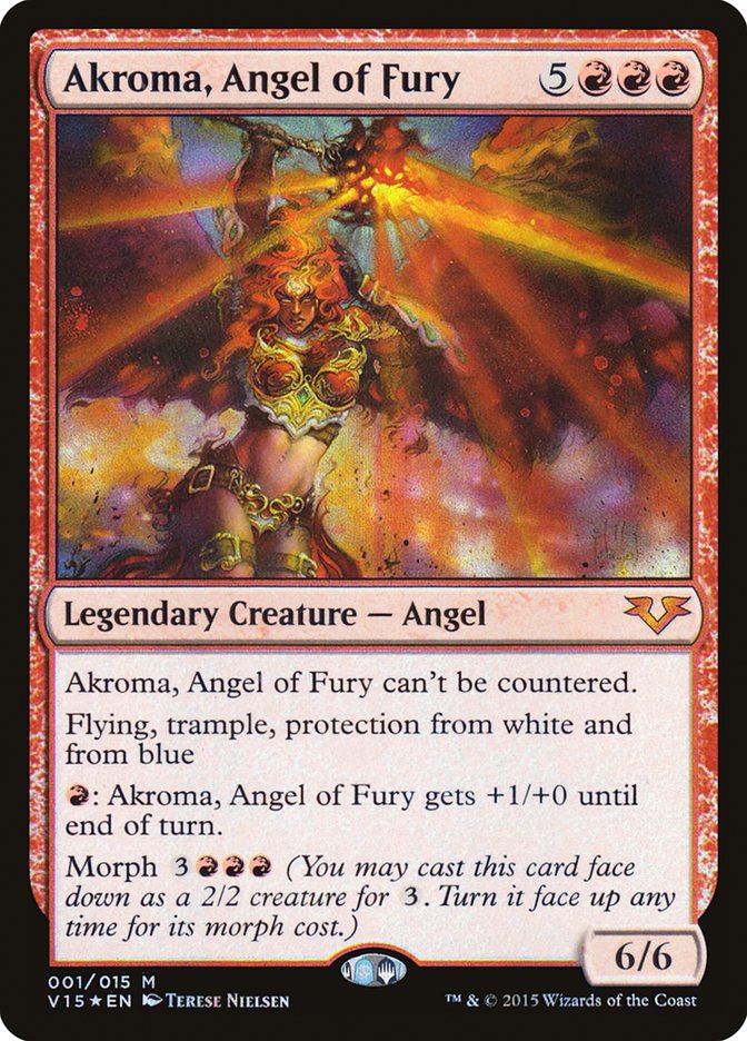 Akroma, Angel of Fury - MTG Card versions