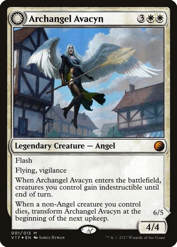 Archangel Avacyn // Avacyn, the Purifier - MTG Card versions